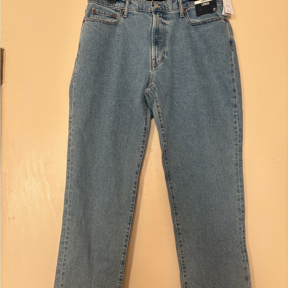 Abercrombie & Fitch Men's Relaxed Fit Jeans in Blue